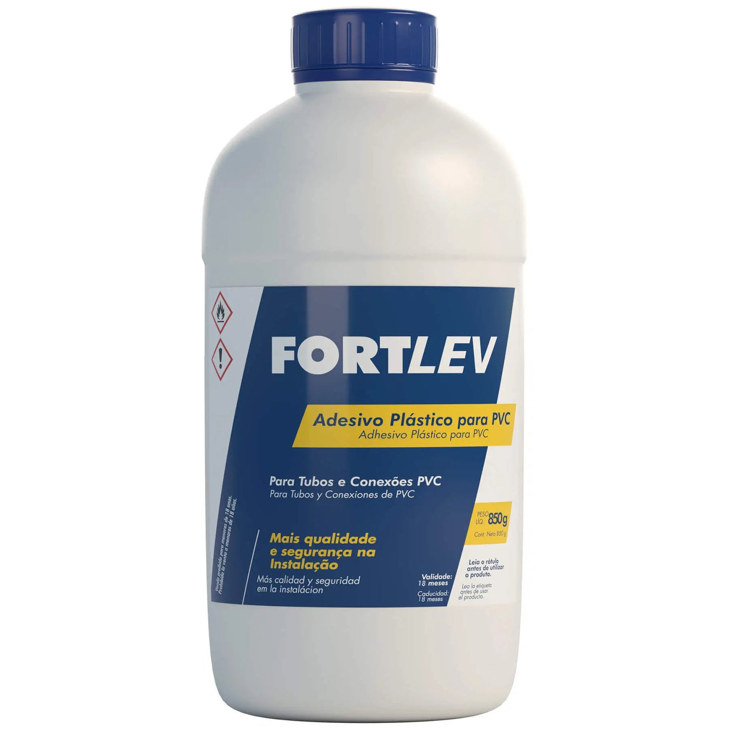 ADESIVO PVC 850g COM PINCEL – FORTLEV