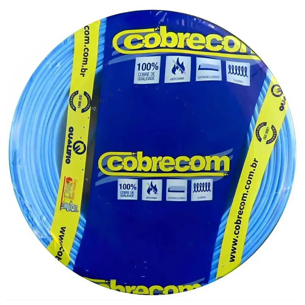 FIO CABO FLEXÍVEL 6mm ROLO 100m – COBRECOM