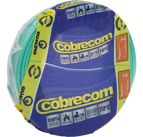 FIO CABO FLEXÍVEL 6mm ROLO 100m – COBRECOM