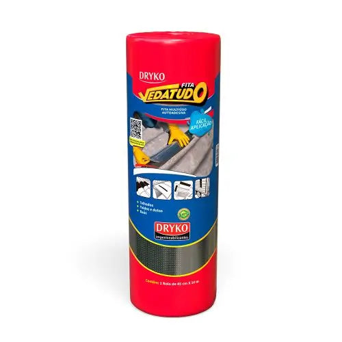 FITA ASFÁLTICA ALUMINIZADA VEDATUDO 1mmX10m – DRYKO