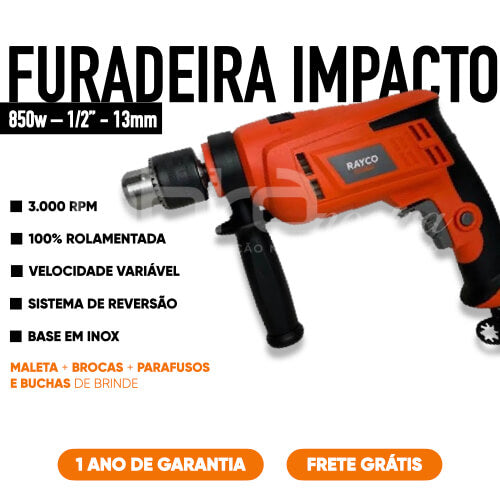 KIT FAZ-TUDO DIY: Serra Mármore + Furadeira de Impacto + Parafusadeira 12v + Esmerilhadeira + Lixadeira Orbital + Serra Tico-Tico