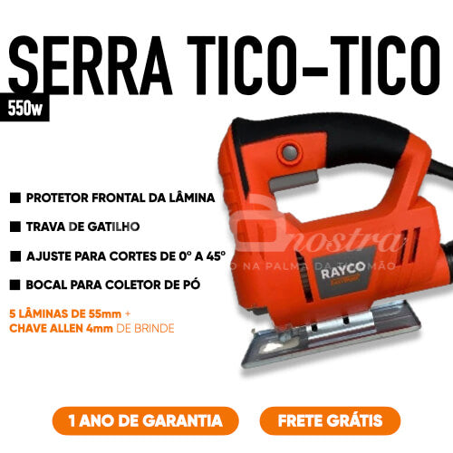 KIT FAZ-TUDO DIY: Serra Mármore + Furadeira de Impacto + Parafusadeira 12v + Esmerilhadeira + Lixadeira Orbital + Serra Tico-Tico
