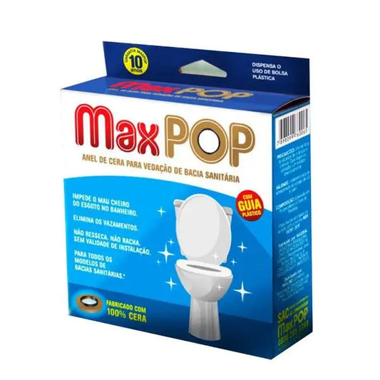 ANEL DE CERA VEDAÇÃO VASO SANITÁRIO COM GUIA – MAXPOP