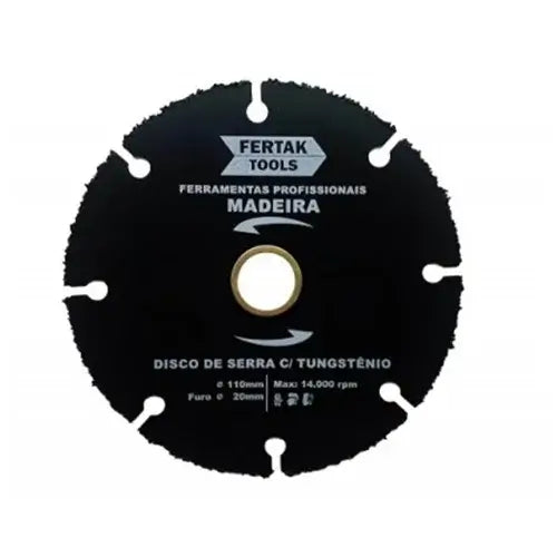 DISCO CORTE TUNGSTÊNIO 110x20mm P/ MADEIRA – FERTAK