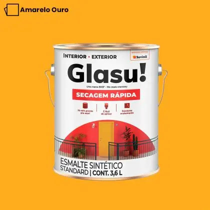 TINTA ESMALTE SINTÉTICO BRILHANTE 3,6L – GLASU