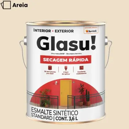 TINTA ESMALTE SINTÉTICO BRILHANTE 3,6L – GLASU