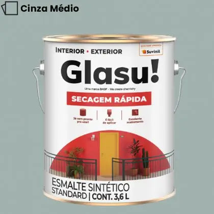 TINTA ESMALTE SINTÉTICO BRILHANTE 3,6L – GLASU