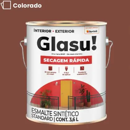 TINTA ESMALTE SINTÉTICO BRILHANTE 3,6L – GLASU