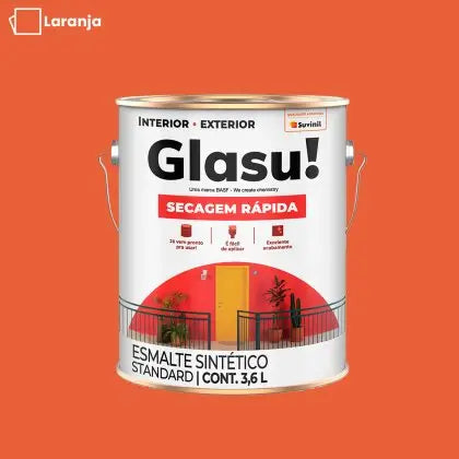 TINTA ESMALTE SINTÉTICO BRILHANTE 3,6L – GLASU