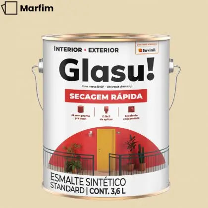 TINTA ESMALTE SINTÉTICO BRILHANTE 3,6L – GLASU