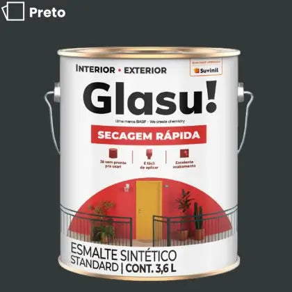 TINTA ESMALTE SINTÉTICO BRILHANTE 3,6L – GLASU