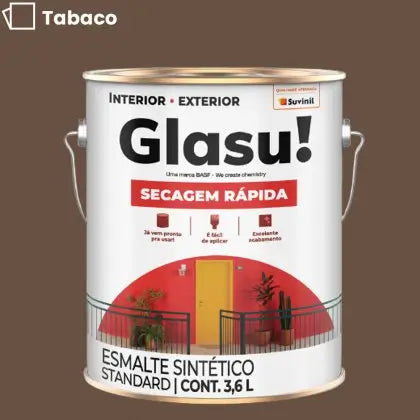 TINTA ESMALTE SINTÉTICO BRILHANTE 3,6L – GLASU