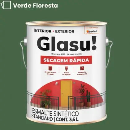 TINTA ESMALTE SINTÉTICO BRILHANTE 3,6L – GLASU