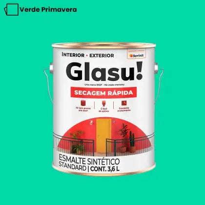 TINTA ESMALTE SINTÉTICO BRILHANTE 3,6L – GLASU