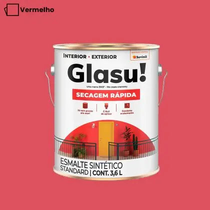 TINTA ESMALTE SINTÉTICO BRILHANTE 3,6L – GLASU