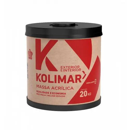 MASSA ACRÍLICA BRANCA EXTERIOR 20kg – KOLIMAR