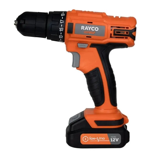 PARAFUSADEIRA / FURADEIRA 12V + MALETA 73 PÇS – RAYCO