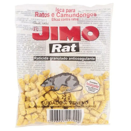 RATICIDA MATA RATO GRANULADO 25g – JIMO