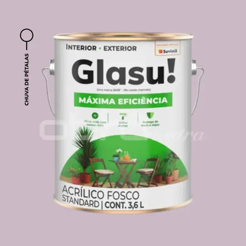 TINTA ACRÍLICA MÁXIMA EFICIÊNCIA FOSCO 3,6L EXTERNA – GLASU