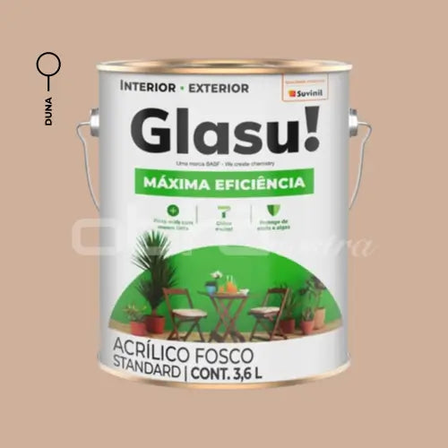 TINTA ACRÍLICA MÁXIMA EFICIÊNCIA FOSCO 3,6L EXTERNA – GLASU