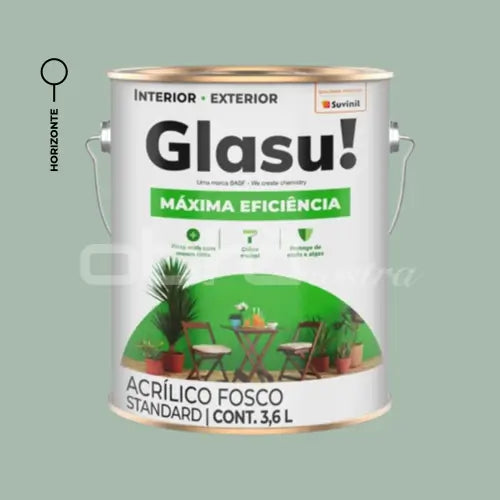 TINTA ACRÍLICA MÁXIMA EFICIÊNCIA FOSCO 3,6L EXTERNA – GLASU