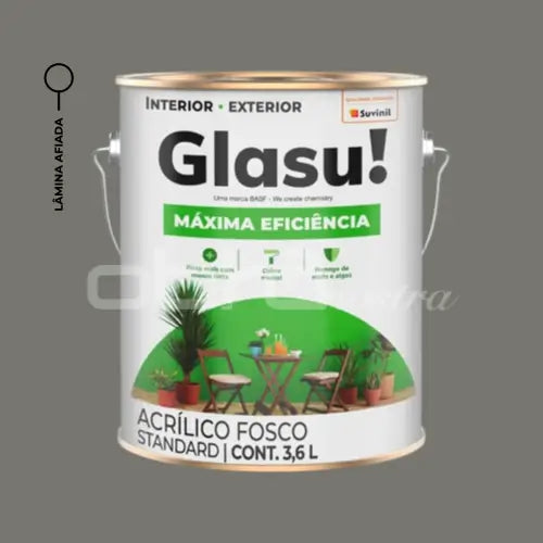 TINTA ACRÍLICA MÁXIMA EFICIÊNCIA FOSCO 3,6L EXTERNA – GLASU