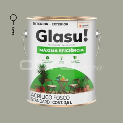 TINTA ACRÍLICA MÁXIMA EFICIÊNCIA FOSCO 3,6L EXTERNA – GLASU