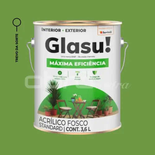 TINTA ACRÍLICA MÁXIMA EFICIÊNCIA FOSCO 3,6L EXTERNA – GLASU