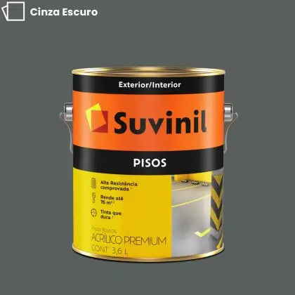 TINTA ACRÍLICA PISO PREMIUM 3,6L – SUVINIL