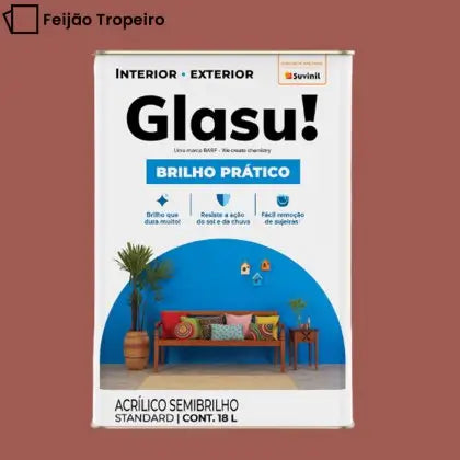 TINTA ACRÍLICA BRILHO PRÁTICO EXTERNA 18L – GLASU