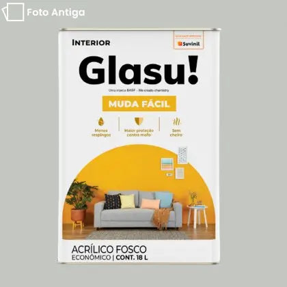 TINTA ACRÍLICA MUDA FÁCIL FOSCO 18L INTERNA – GLASU