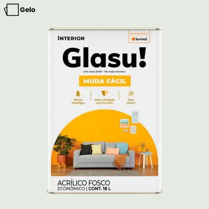TINTA ACRÍLICA MUDA FÁCIL FOSCO 18L INTERNA – GLASU
