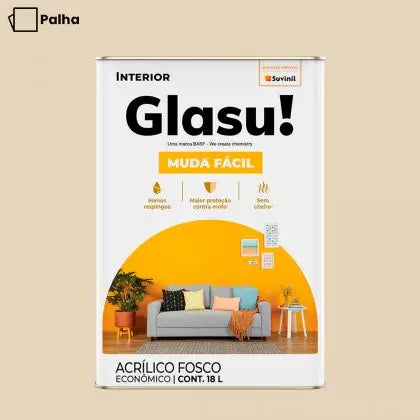 TINTA ACRÍLICA MUDA FÁCIL FOSCO 18L INTERNA – GLASU