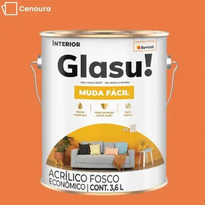 TINTA ACRÍLICA MUDA FÁCIL FOSCO 3,6L INTERNA – GLASU
