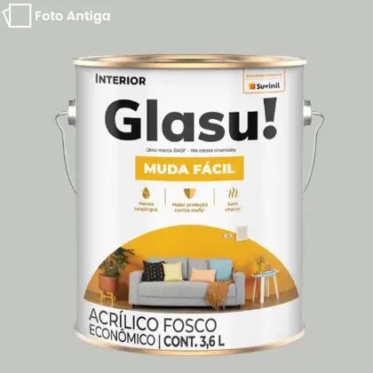 TINTA ACRÍLICA MUDA FÁCIL FOSCO 3,6L INTERNA – GLASU