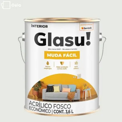 TINTA ACRÍLICA MUDA FÁCIL FOSCO 3,6L INTERNA – GLASU