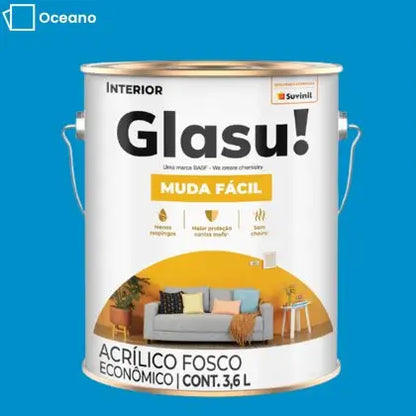 TINTA ACRÍLICA MUDA FÁCIL FOSCO 3,6L INTERNA – GLASU