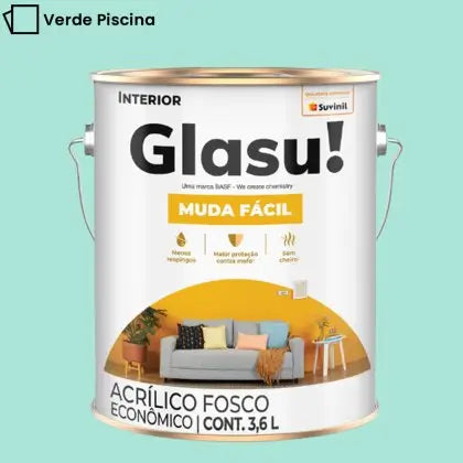 TINTA ACRÍLICA MUDA FÁCIL FOSCO 3,6L INTERNA – GLASU