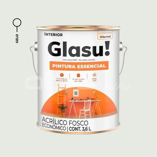 TINTA ACRÍLICA PINTURA ESSENCIAL FOSCO 3,6L INTERNA – GLASU