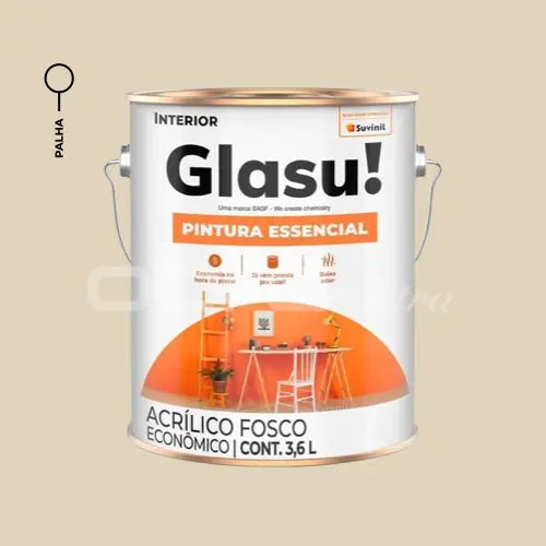 TINTA ACRÍLICA PINTURA ESSENCIAL FOSCO 3,6L INTERNA – GLASU