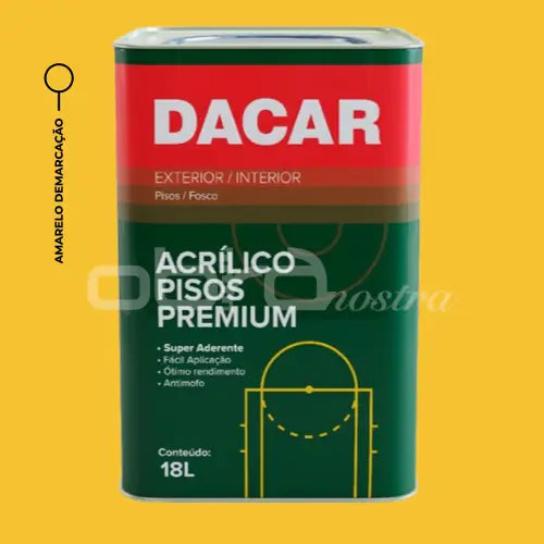 TINTA PISO ACRÍLICO FOSCO PREMIUM 18L – DACAR