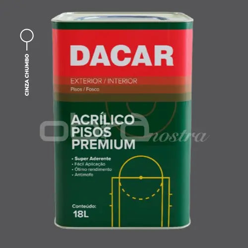TINTA PISO ACRÍLICO FOSCO PREMIUM 18L – DACAR