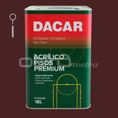 TINTA PISO ACRÍLICO FOSCO PREMIUM 18L – DACAR