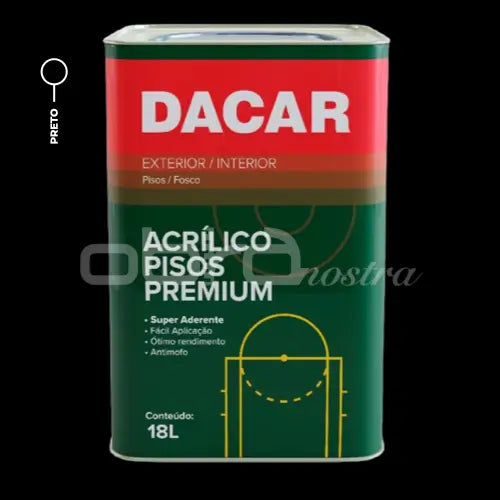 TINTA PISO ACRÍLICO FOSCO PREMIUM 18L – DACAR