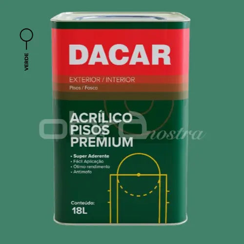 TINTA PISO ACRÍLICO FOSCO PREMIUM 18L – DACAR