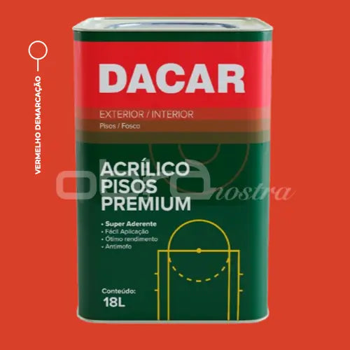 TINTA PISO ACRÍLICO FOSCO PREMIUM 18L – DACAR
