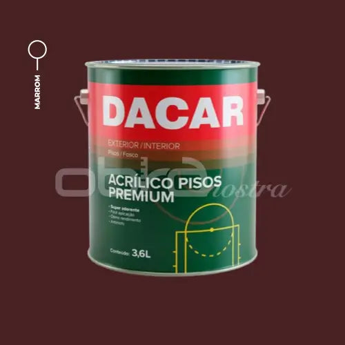 TINTA PISO ACRÍLICO FOSCO PREMIUM 3,6L – DACAR