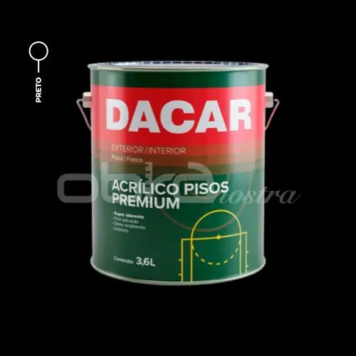 TINTA PISO ACRÍLICO FOSCO PREMIUM 3,6L – DACAR
