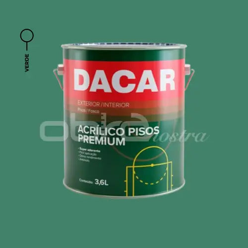 TINTA PISO ACRÍLICO FOSCO PREMIUM 3,6L – DACAR