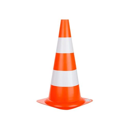 CONE RÍGIDO DE SINALIZAÇÃO LARANJA E BRANCO – DELTAPLUS